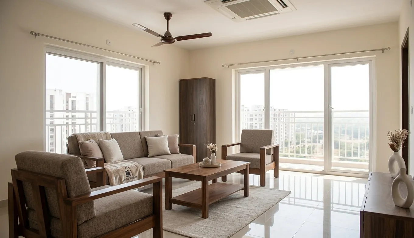 Dust-free apartment after professional full home deep cleaning